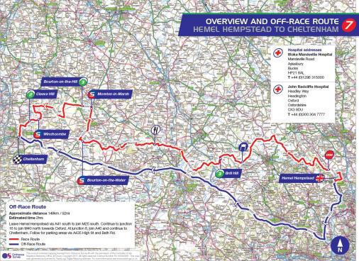 Streckenverlauf Tour of Britain 2017 - Etappe 7