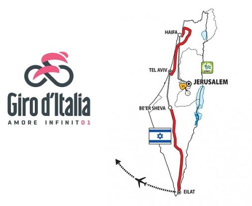 Grande Partenza des Giro dItalia 2018 - bersichtskarte
