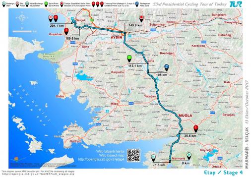 Streckenverlauf Presidential Cycling Tour of Turkey 2017 - Etappe 4