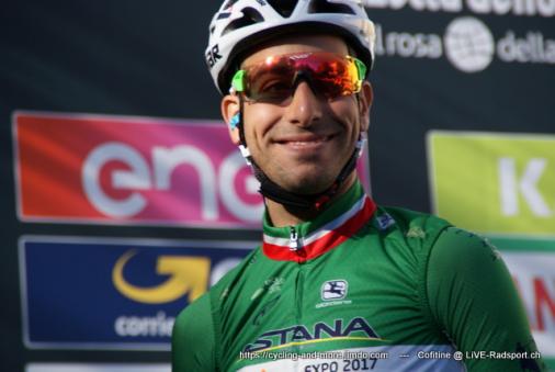 und Fabio Aru - hier ebenfalls bei der Einschreibung zum Rennen Il Lombardia - wird nchstes Jahr Ulissis Teamkollege sein