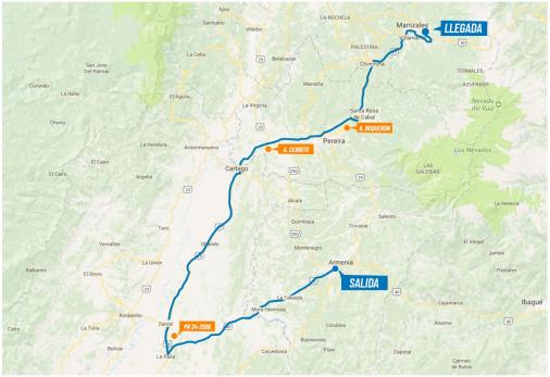 Streckenverlauf Colombia Oro y Paz 2018 - Etappe 6