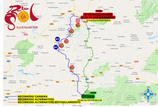 Streckenverlauf Vuelta a Andalucia Ruta Ciclista Del Sol 2018 - Etappe 2