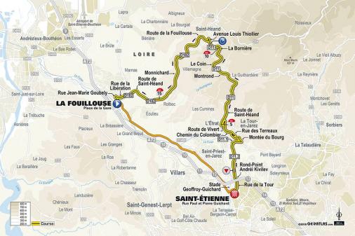 Streckenverlauf Paris - Nice 2018 - Etappe 4