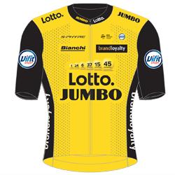 Trikot Team Lotto NL - Jumbo (TLJ) 2018 (Bild: UCI)