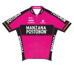 Trikot Manzana Postobon Team (MZN) 2018 (Bild: UCI)