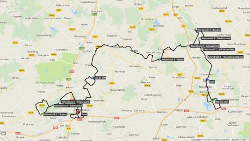 Streckenverlauf Ronde van Drenthe 2018 (Frauen)
