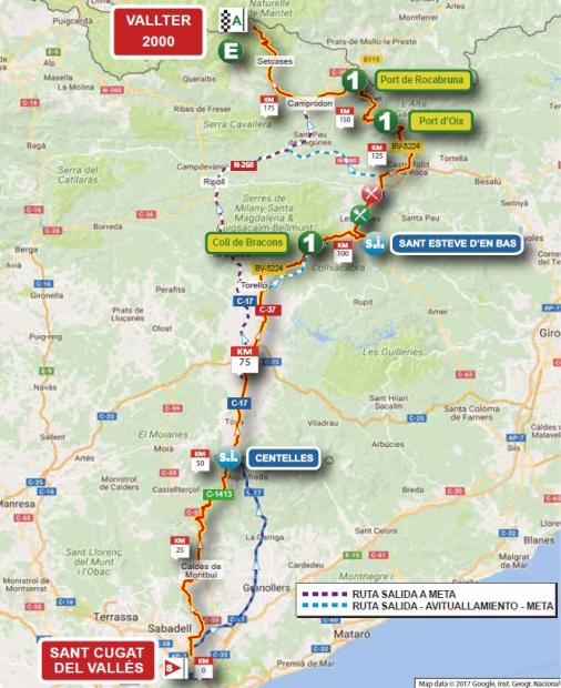 Streckenverlauf Volta Ciclista a Catalunya 2018 - Etappe 3