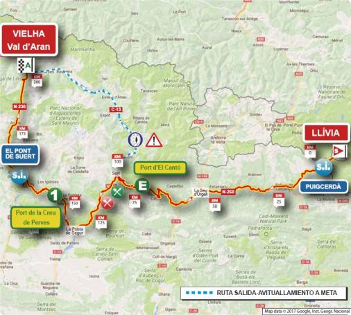 Streckenverlauf Volta Ciclista a Catalunya 2018 - Etappe 5