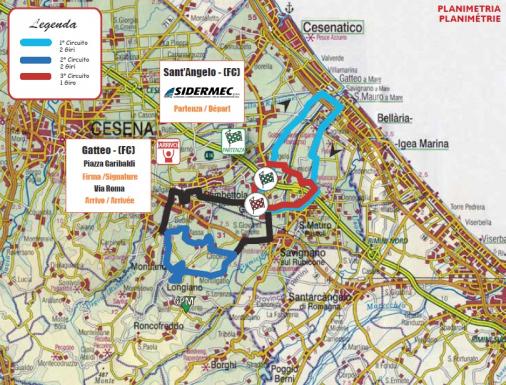 Streckenverlauf Settimana Internazionale Coppi e Bartali 2018 - Etappe 1a