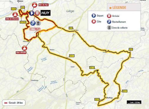 Streckenverlauf La Flche Wallonne Fminine 2018