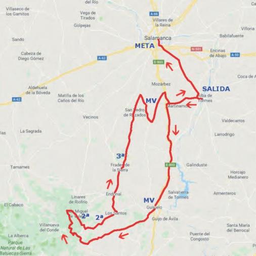 Streckenverlauf Vuelta a Castilla y Leon 2018 - Etappe 1