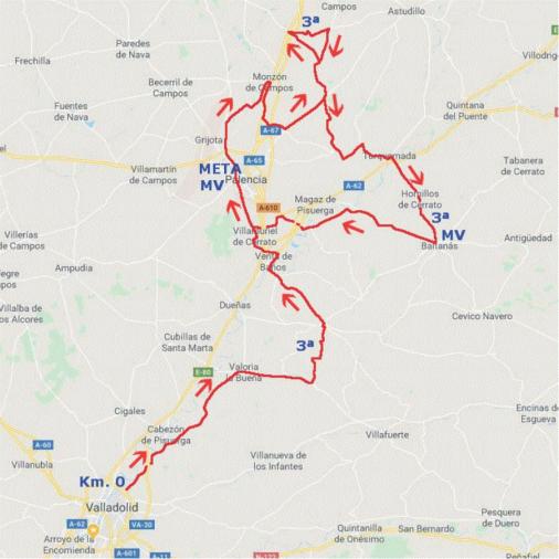 Streckenverlauf Vuelta a Castilla y Leon 2018 - Etappe 2