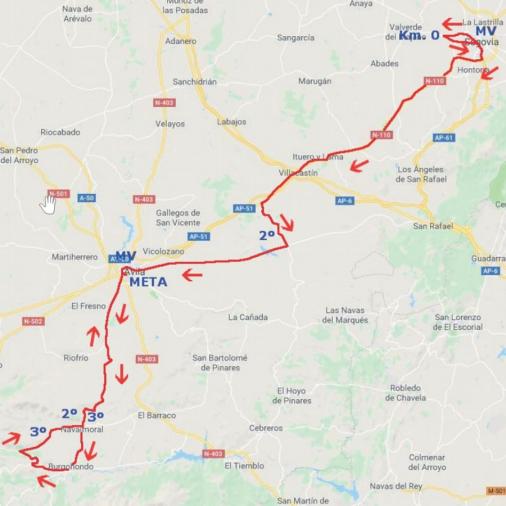 Streckenverlauf Vuelta a Castilla y Leon 2018 - Etappe 3