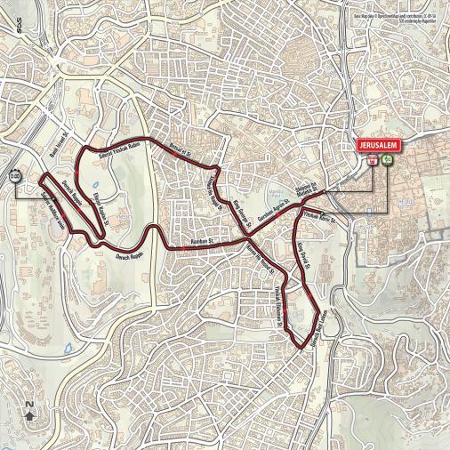 Streckenverlauf Giro dItalia 2018 - Etappe 1