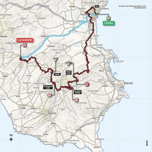 Streckenverlauf Giro d’Italia 2018 - Etappe 4