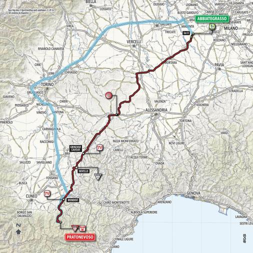 Streckenverlauf Giro d’Italia 2018 - Etappe 18