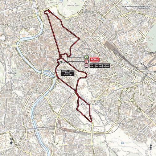 Streckenverlauf Giro dItalia 2018 - Etappe 21