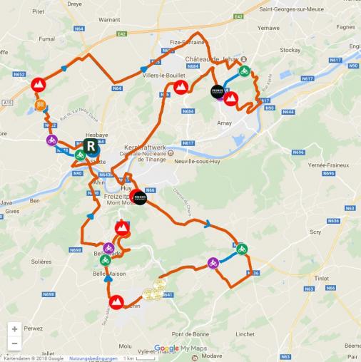 Streckenverlauf Baloise Belgium Tour 2018 - Etappe 4
