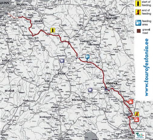 Streckenverlauf Tour of Estonia 2018 - Etappe 1
