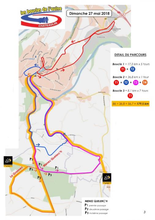 Streckenverlauf Boucles de lAulne - Chteaulin 2018