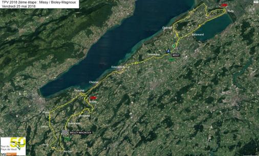 Streckenverlauf Tour du Pays de Vaud 2018 - Etappe 2