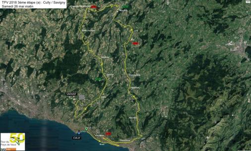 Streckenverlauf Tour du Pays de Vaud 2018 - Etappe 3a