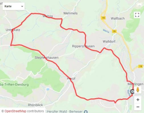 Streckenverlauf Internationale Lotto Thringen Ladies Tour 2018 - Etappe 2