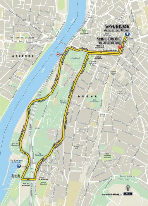 Streckenverlauf Critérium du Dauphiné 2018 - Prolog