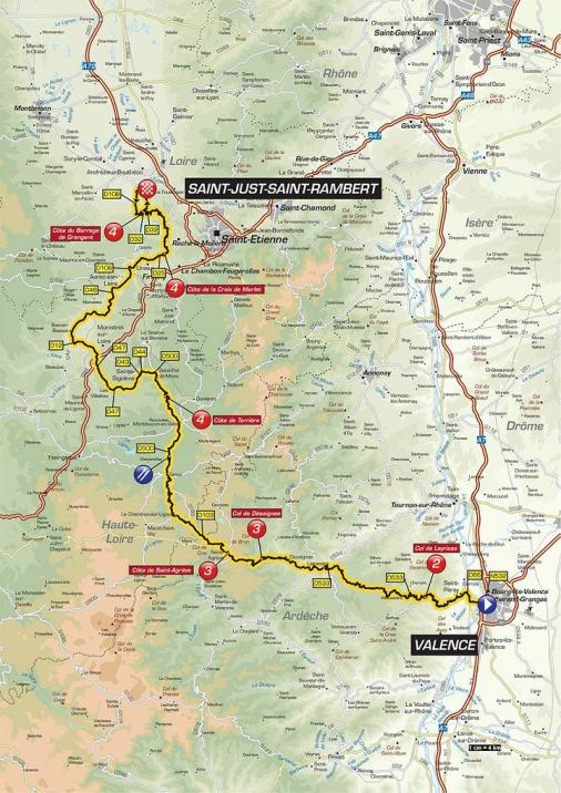 Streckenverlauf Critérium du Dauphiné 2018 - Etappe 1