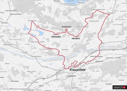 Streckenverlauf Tour de Suisse 2018 - Etappe 2