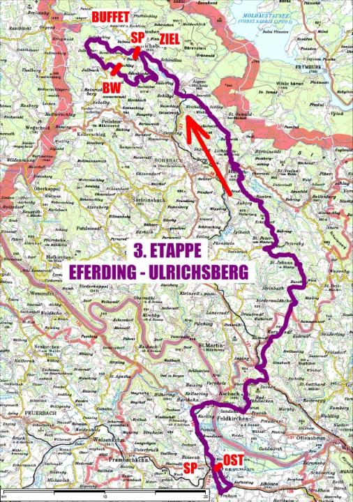 Streckenverlauf Obersterreichrundfahrt 2018 - Etappe 3