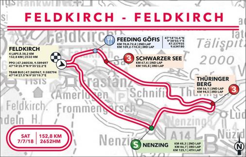 Streckenverlauf Int. sterreich Rundfahrt 2018 - Etappe 1