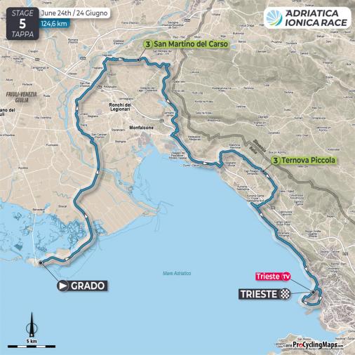Streckenverlauf Adriatica Ionica Race 2018 - Etappe 5