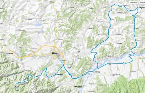 Streckenverlauf Sibiu Cycling Tour 2018 - Etappe 2