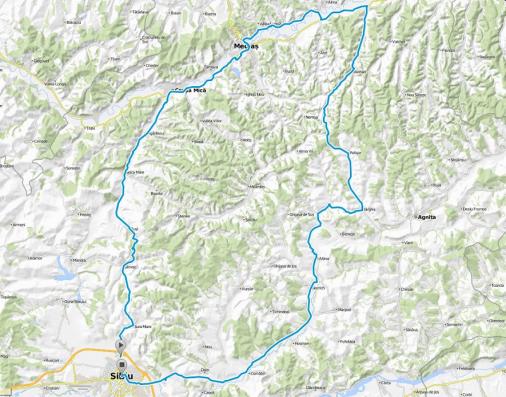 Streckenverlauf Sibiu Cycling Tour 2018 - Etappe 3b