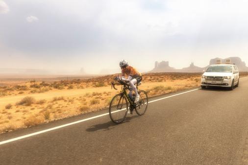 Nicole Reist am Race Across America auf Rekordkurs