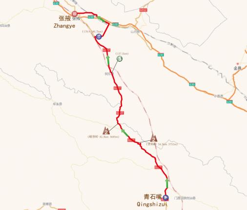 Streckenverlauf Tour of Qinghai Lake 2018 - Etappe 8