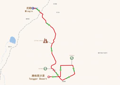 Streckenverlauf Tour of Qinghai Lake 2018 - Etappe 10