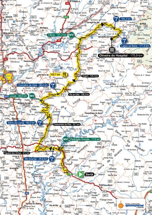 Streckenverlauf Volta a Portugal em Bicicleta Santander 2018 - Etappe 3