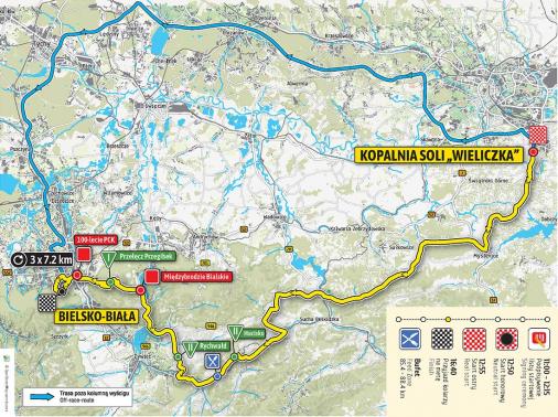 Streckenverlauf Tour de Pologne 2018 - Etappe 5