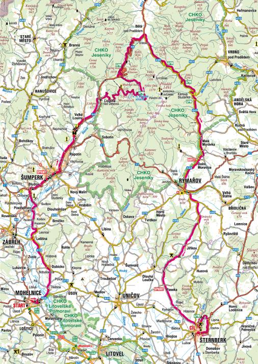 Streckenverlauf Czech Cycling Tour 2018 - Etappe 3