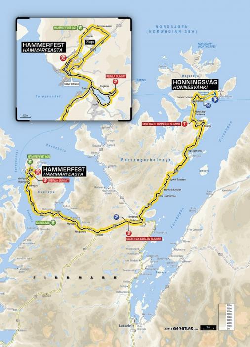 Streckenverlauf Arctic Race of Norway 2018 - Etappe 3