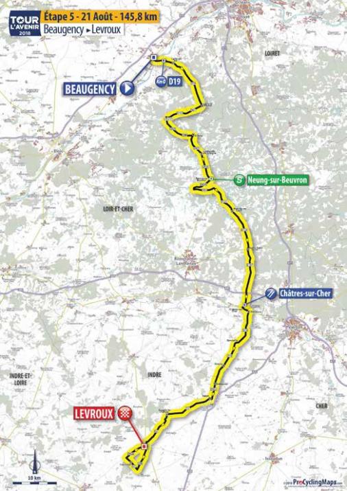 Streckenverlauf Tour de lAvenir 2018 - Etappe 5