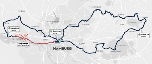 Streckenverlauf EuroEyes Cyclassics Hamburg 2018