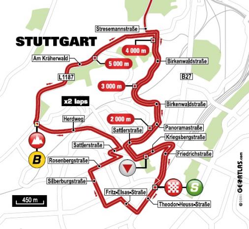 Streckenverlauf Deutschland Tour 2018 - Etappe 4, Zielankunft