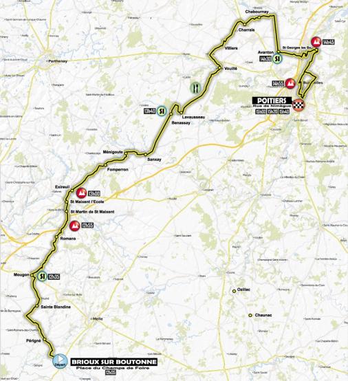 Streckenverlauf Tour Poitou-Charentes en Nouvelle Aquitaine 2018 - Etappe 5