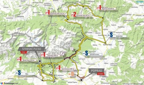 Streckenverlauf Tour de Slovaquie 2018 - Etappe 1