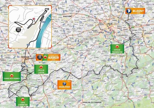 Streckenverlauf Grand Prix de Wallonie 2018