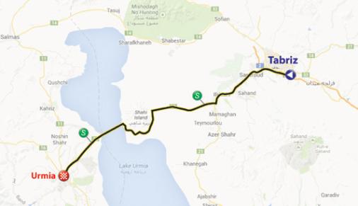 Streckenverlauf Tour of Iran (Azarbaijan) 2018 - Etappe 1