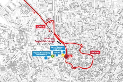 Streckenverlauf Sparkassen Münsterland Giro 2018, Rundkurs